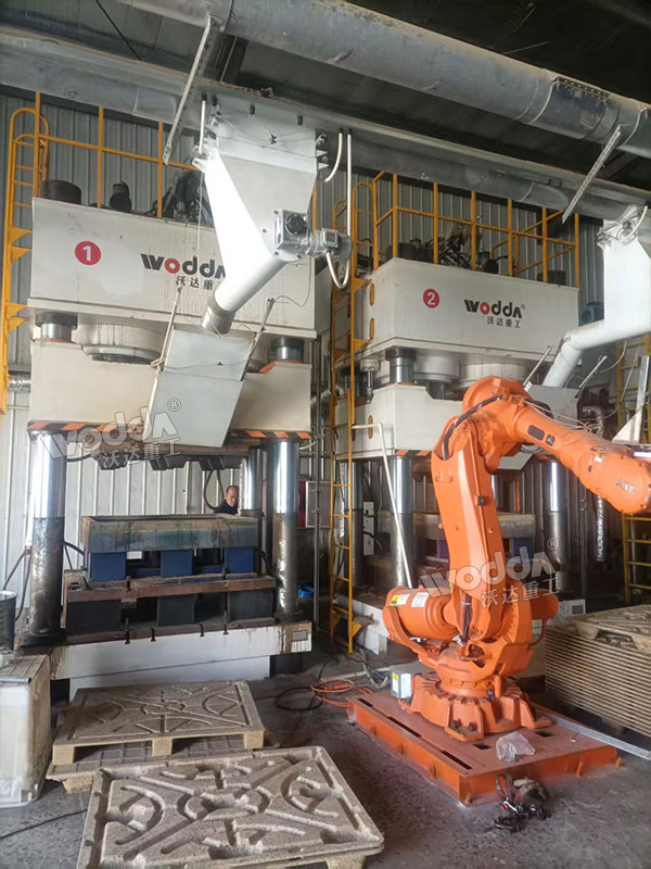 1600噸木屑托盤生產線 1600噸木屑托盤生產線